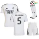 BELLINGHAM 5 Real Madrid Camisola Qualidade TAILANDESA Home 2025/26 Infantil Branco