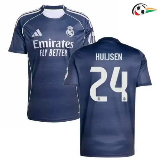 HUIJSEN 24 Camisola Real Madrid Replicas Away 2025/26 Azul HUIJSEN 24 Camisola Real Madrid Replicas Away 2025/26 Azul