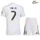 VINI JR. 7 Real Madrid Camisa Qualidade AAA Home Primeiro Kit 2025/26 Niños Branco