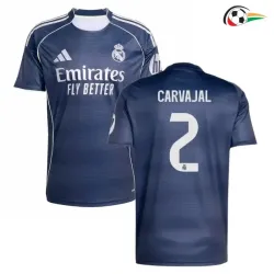 Equipacione CARVAJAL 2 Real Madrid Qualidade AAA Visitante 2025/26 Azul Marino