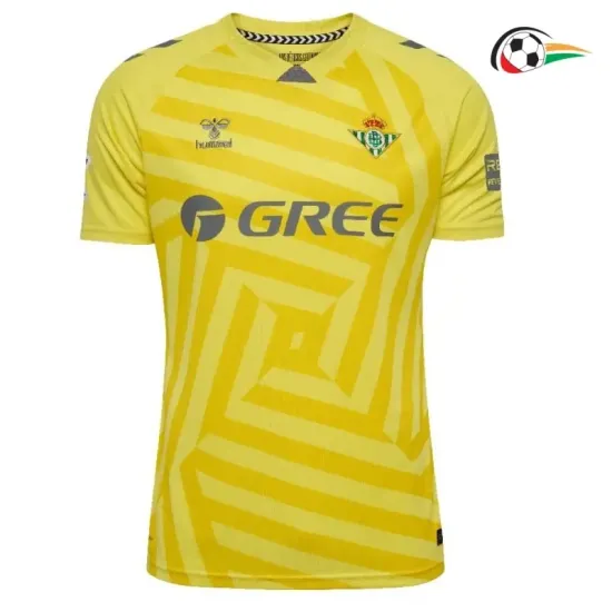 Camiseta Real Betis Replicas do Guarda-Redes 2025/26 com Patch da La Liga Amarelo Camiseta Real Betis Replicas do Guarda-Redes 2025/26 com Patch da La Liga Amarelo