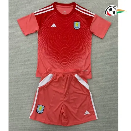 Camisola Aston Villa Qualidade Premium do Guarda-Redes 2025/26 Niños com Patch da La Liga Laranja Camisola Aston Villa Qualidade Premium do Guarda-Redes 2025/26 Niños com Patch da La Liga Laranja
