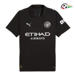 Manchester City Camisa Baratas Visitante Segundo Kit 2025/26 Preto