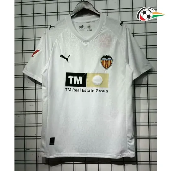 Valencia Camisola Replicas Home Primeiro Kit 2025/26 com Patch da La Liga Branco Valencia Camisola Replicas Home Primeiro Kit 2025/26 com Patch da La Liga Branco