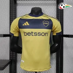 Boca Juniors Camiseta Qualidade Premium Segundo Kit 2025/26 Versão Jogador Amarelo