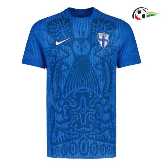 Camisola Finlandia Replicas Visitante 2025 Azul