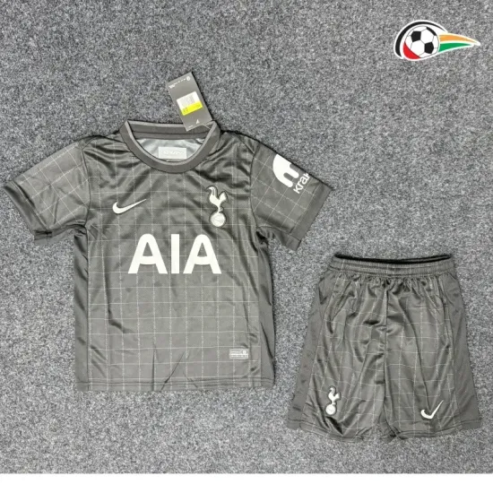 Tottenham Hotspur Camisa Futebol Away Segundo Kit 2025/26 Niños Preto Tottenham Hotspur Camisa Futebol Away Segundo Kit 2025/26 Niños Preto