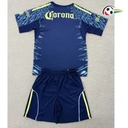 Camisa Club América Qualidade AAA Visitante Segundo Kit 2025/26 Niños Azul
