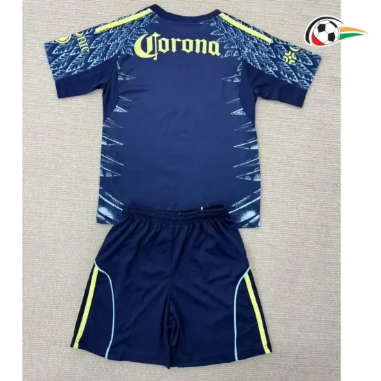 Camisa Club América Qualidade AAA Visitante Segundo Kit 2025/26 Niños Azul Camisa Club América Qualidade AAA Visitante Segundo Kit 2025/26 Niños Azul