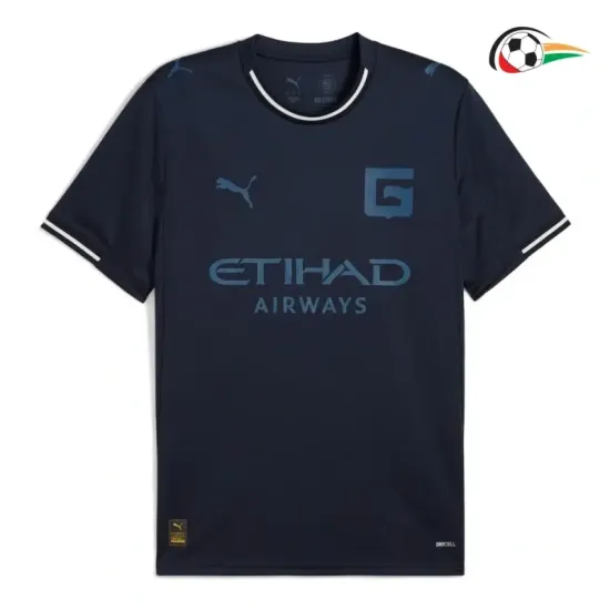 Camiseta Girona Qualidade Premium Alternativa Terceiro Kit 2025/26 Azul Marinho