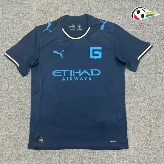 Camiseta Girona Qualidade Premium Alternativa Terceiro Kit 2025/26 Azul Marinho