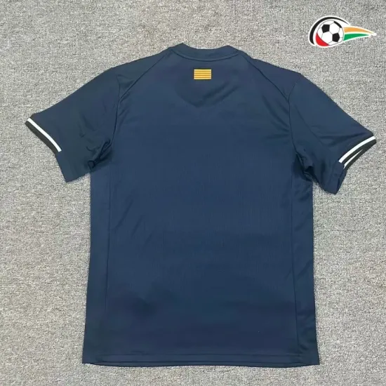 Camiseta Girona Qualidade Premium Alternativa Terceiro Kit 2025/26 Azul Marinho