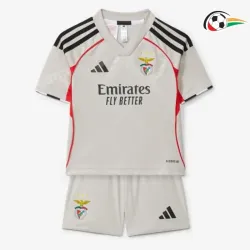 Camisola Benfica Qualidade Premium Visitante 2025/26 Infantil Bege