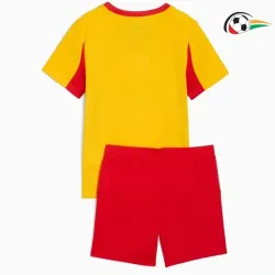 RC Lens Camiseta Qualidade TAILANDESA Home Primeiro Kit 2025/26 Niños Amarelo/Vermelho