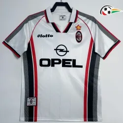 Camisa AC Milan Baratas Visitante Edição Especial 1997/98 Retro Branco
