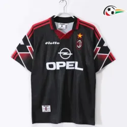 Camisola AC Milan Replicas Edição Especial 1997/98 Retro Classicas Preto