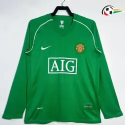 Equipacione Manchester United Qualidade AAA do Guarda-Redes 2007/08 Classicas ML Verde