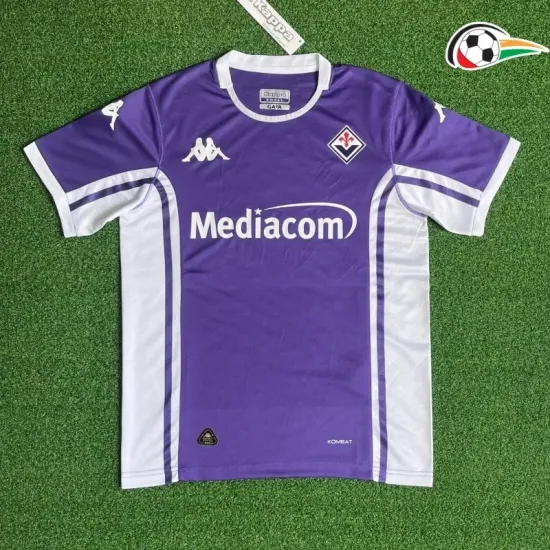Fiorentina Equipacione Futebol Local 2025/26 Roxo/Branco Fiorentina Equipacione Futebol Local 2025/26 Roxo/Branco