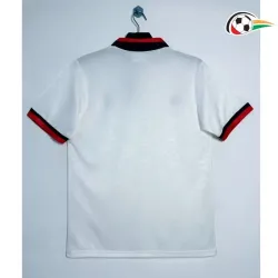 AC Milan Camisa Futebol Away Segundo Kit 1989/90 Retro Branco