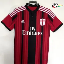 AC Milan Camiseta Replicas Local Primeiro Kit 2014/15 Vintage Vermelho/Preto