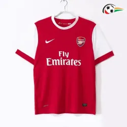 Arsenal Camisa Baratas Local Primeiro Kit 2010/11 Retro Vermelho/Branco