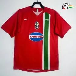 Camisa Juventus Qualidade AAA Visitante 2005/06 Retro Vermelho