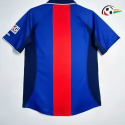 Camiseta PSG Qualidade Premium Primeiro Kit 2000/01 Vintage Azul/Vermelho