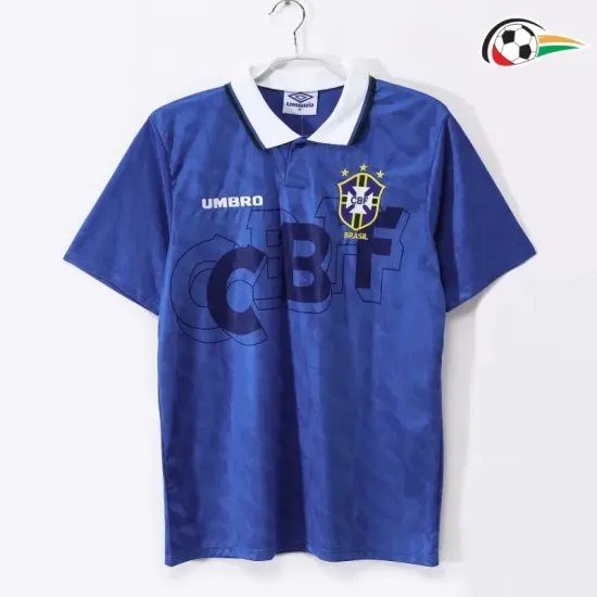 Brasil Equipacione Qualidade AAA Visitante Segundo Kit 1991/93 Classicas Azul Brasil Equipacione Qualidade AAA Visitante Segundo Kit 1991/93 Classicas Azul
