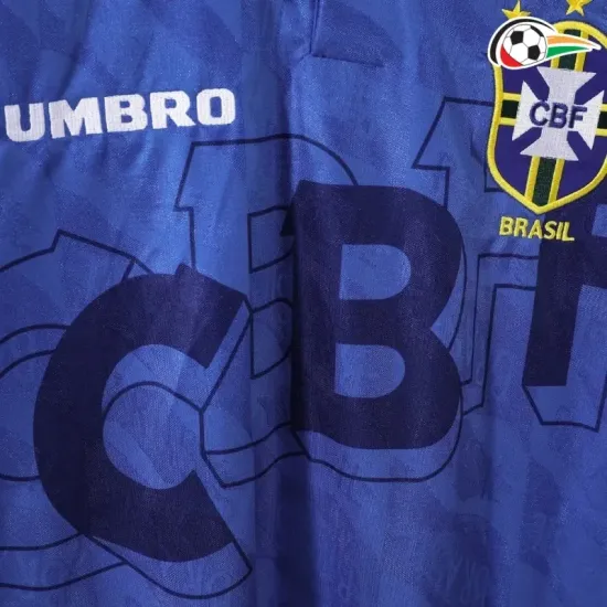 Brasil Equipacione Qualidade AAA Visitante Segundo Kit 1991/93 Classicas Azul Brasil Equipacione Qualidade AAA Visitante Segundo Kit 1991/93 Classicas Azul