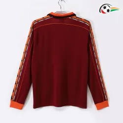Equipacione AS Roma Baratas Local 1998/99 Classicas ML Vermelho