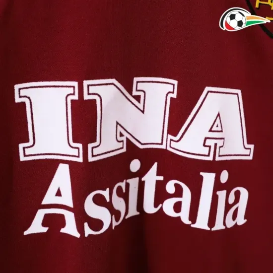 Equipacione AS Roma Baratas Local 1998/99 Classicas ML Vermelho