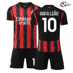 Camisa RAFA LEÃO 10 AC Milan Qualidade AAA Local 2025/26 (Camisola + Calções) Vermelho/Preto