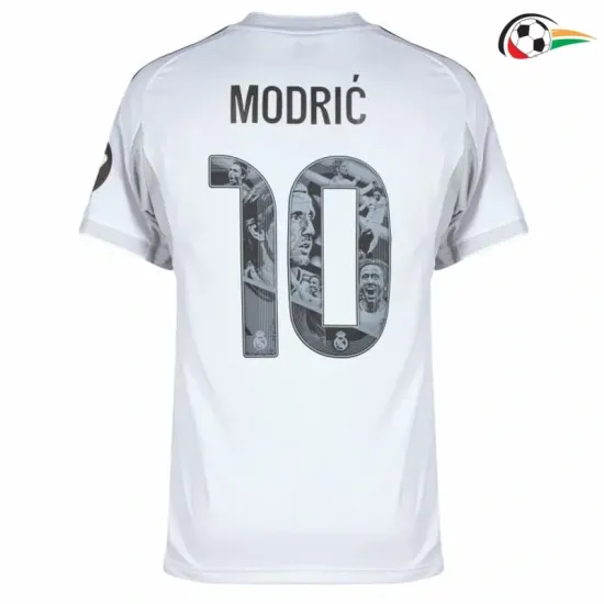 Equipacione MODRIĆ 10 Real Madrid Qualidade AAA Home Primeiro Kit 2025/26 Jogador Branco Equipacione MODRIĆ 10 Real Madrid Qualidade AAA Home Primeiro Kit 2025/26 Jogador Branco