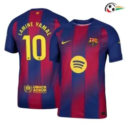 Lamine Yamal 10 Barcelona Camisola Qualidade Premium Home 2025/26 Vermelho/Azul
