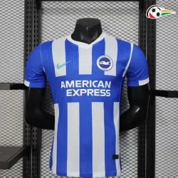 Camisa Brighton Baratas Local Primeiro Kit 2025/26 Versão Jogador Azul/Branco