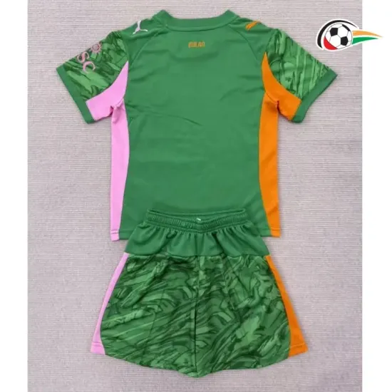 Do Guarda-Redes AC Milan Camisa Qualidade AAA Thrid Terceiro Kit 2025/26 Infantil Verde Do Guarda-Redes AC Milan Camisa Qualidade AAA Thrid Terceiro Kit 2025/26 Infantil Verde