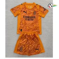 Equipacione do Guarda-Redes AC Milan Baratas Segundo Kit 2025/26 Niños Laranja
