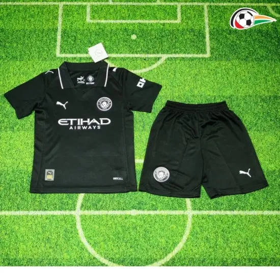 Manchester City Camiseta Qualidade TAILANDESA Away 2025/26 (Camisola + Calções) Preto Manchester City Camiseta Qualidade TAILANDESA Away 2025/26 (Camisola + Calções) Preto