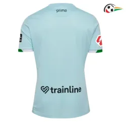 Real Betis Equipacione Qualidade AAA Visitante Segundo Kit 2025/26 com Patch da La Liga Azul Claro