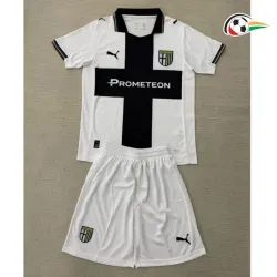 Camisa Parma Calcio Qualidade AAA Home Primeiro Kit 2025/26 Niños Branco/Preto
