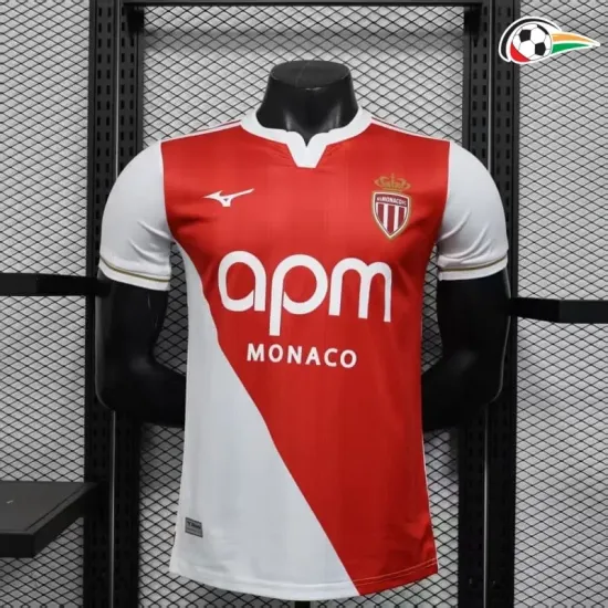 Camiseta Monaco Qualidade TAILANDESA Primeiro Kit 2025/26 Jogador Vermelho/Branco Camiseta Monaco Qualidade TAILANDESA Primeiro Kit 2025/26 Jogador Vermelho/Branco