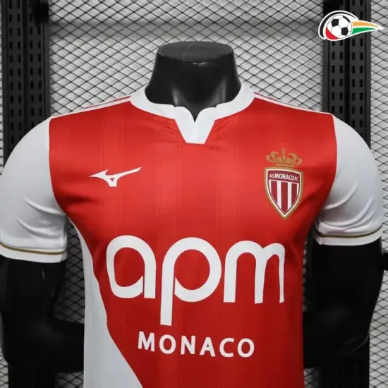 Camiseta Monaco Qualidade TAILANDESA Primeiro Kit 2025/26 Jogador Vermelho/Branco Camiseta Monaco Qualidade TAILANDESA Primeiro Kit 2025/26 Jogador Vermelho/Branco