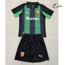 RC Lens Camiseta Qualidade TAILANDESA Visitante 2025/26 Niños Verde/Preto