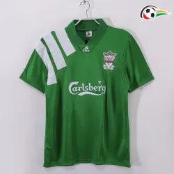 Camiseta Liverpool Qualidade TAILANDESA Segundo Kit 1992/93 Vintage Verde