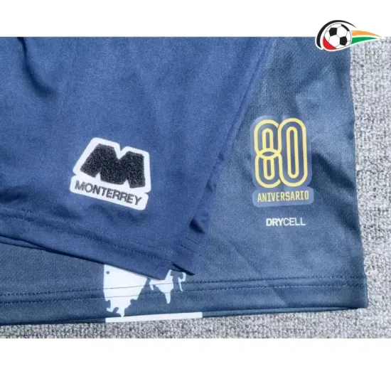 Camiseta Monterrey Replicas 80 Edição De Aniversário 2025/26 Infantil Azul/Branco Camiseta Monterrey Replicas 80 Edição De Aniversário 2025/26 Infantil Azul/Branco
