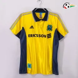 Equipacione Marsella Qualidade AAA Alternativa Terceiro Kit 1998/99 Classicas Amarelo