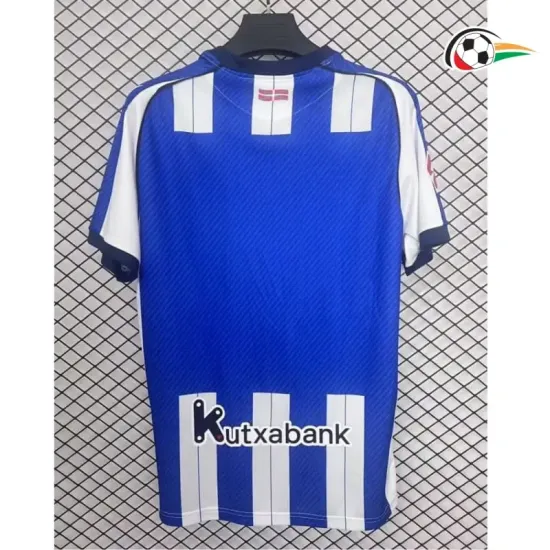 Real Sociedad Equipacione Futebol Local 2025/26 com Patch da La Liga Azul/Branco Real Sociedad Equipacione Futebol Local 2025/26 com Patch da La Liga Azul/Branco