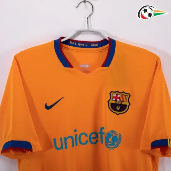 Camiseta Barcelona Qualidade Premium Visitante 2006/07 Vintage Laranja