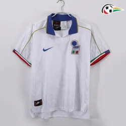 Camisola Italia Qualidade TAILANDESA Visitante Segundo Kit 1995 Retro Classicas Branco