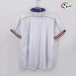 Camisola Italia Qualidade TAILANDESA Visitante Segundo Kit 1995 Retro Classicas Branco